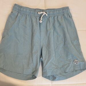 Light Blue Drawstring Swim shorts